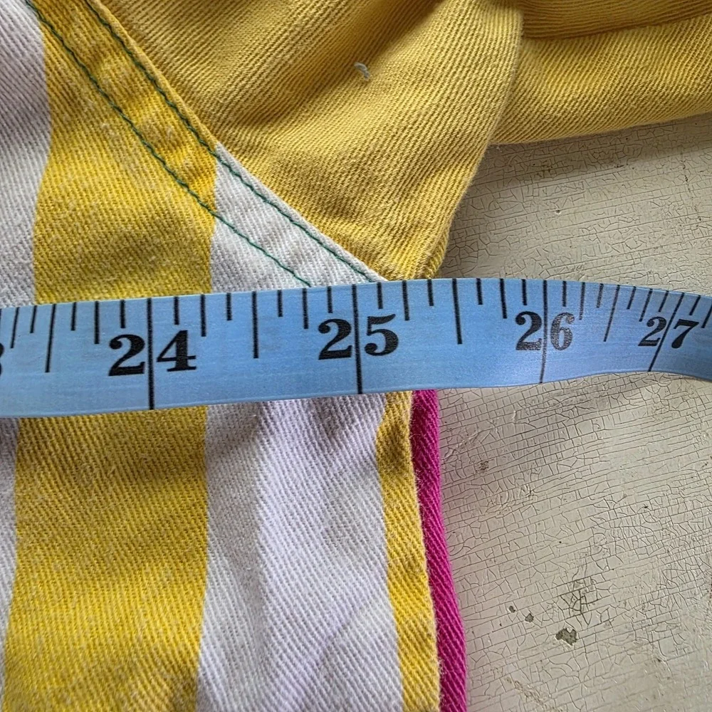 VTG 90s Gitano Color Block Striped Shirt Large Unisex Cotton Hip Hop Kidcore - Picture 8 of 9